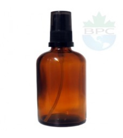 100 ml Amber Glass Bottle With Black Sprayer