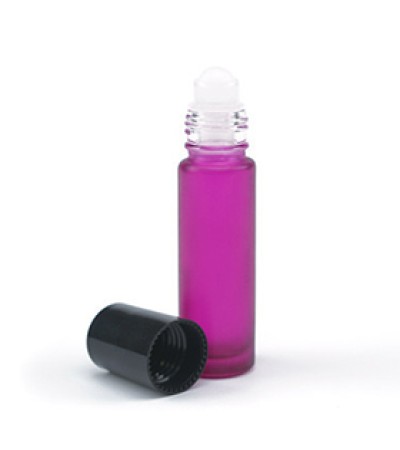 10 ml Purple Roll On Bottle With Blk Cap