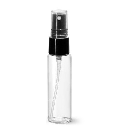 10 ml Clear Glass With Black Atomizer