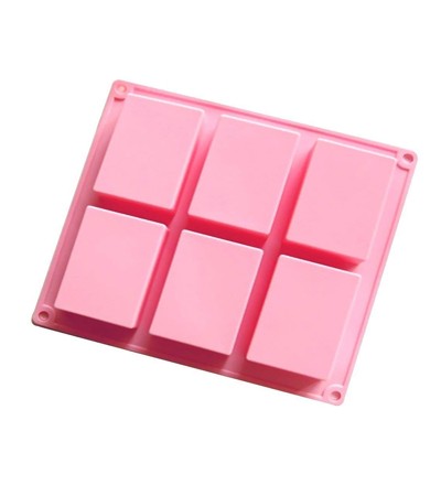 6 Cavity Rectangle Soap Mold