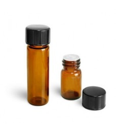 1 Dram Amber Vial With Orifice Reducer