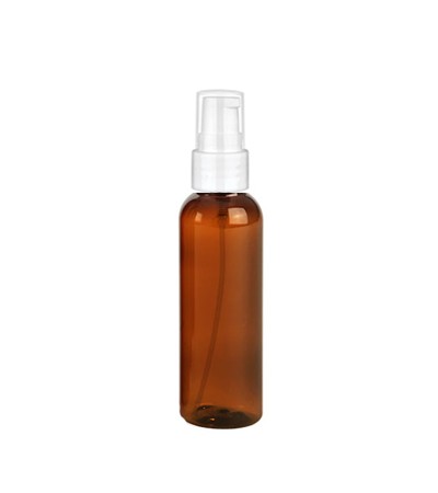 2 Oz Amber Bottle With White Treatment Pump