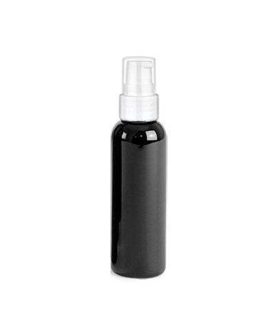 2 Oz Black Bottle With White Treatment Pump 