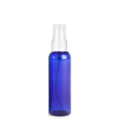 2 Oz Blue Bottle With White Treatment Pump 