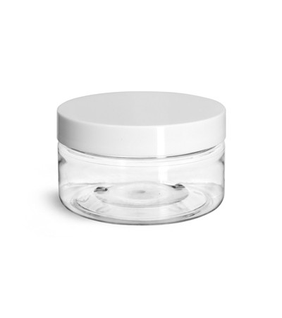 2 Oz Pet Jar With White Cap