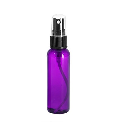4 Oz Purple PET Bottle With Black Sprayer