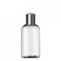 2 Oz Boston PET Bottle With Silver Disc Top