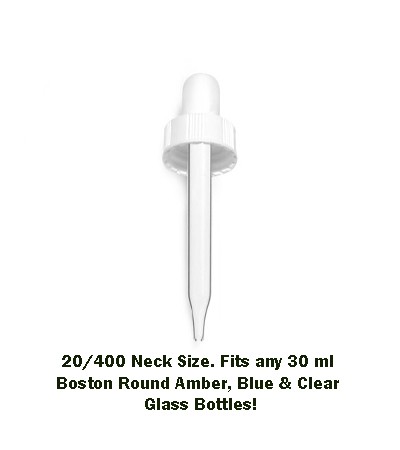 30 ml White Dropper 20/400 Neck Size