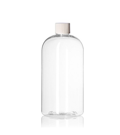 32 Oz Boston PET Bottle With White Cap