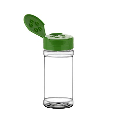 4 Oz PET Spice Jar With Green Cap