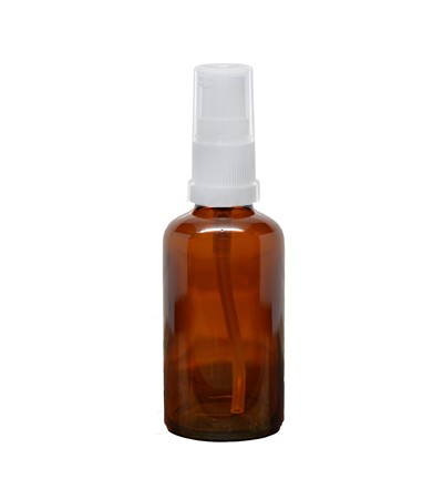 50 ml Amber Glass Bottle With Treatment Pump
