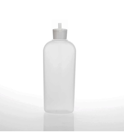 5 Oz Natural Oval Bottle With Spout Cap