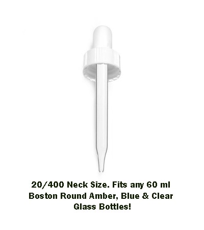 60 ml White Dropper 20/400 Neck Size