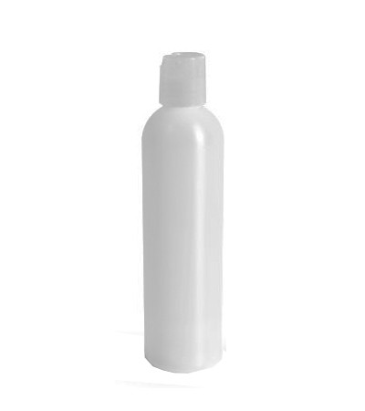 8 Oz Natural Bottle With Natural Disc Top Cap