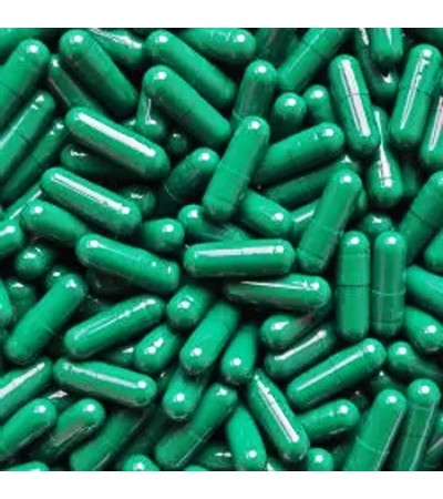Glow Green Gelatin Capsule Size 00