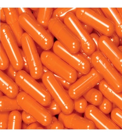 Orange Gelatin Capsules Size 00