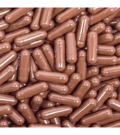 Brown Gelatin Capsule Size 0
