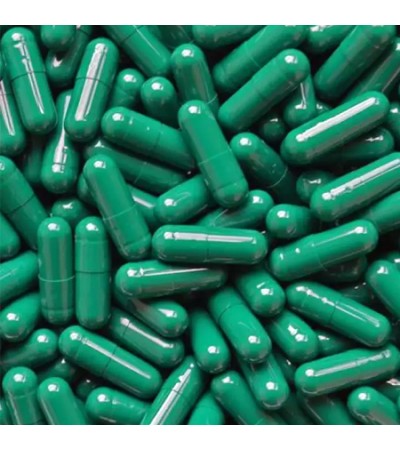 Green Gelatin Capsule Size 0