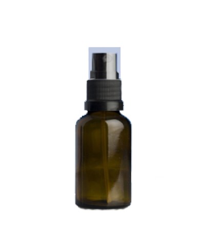 15 ml Amber Glass with brown atomizer