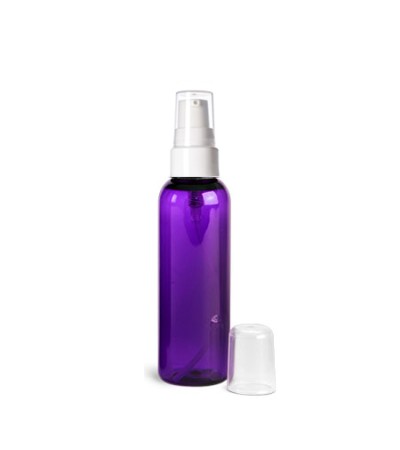2 Oz Purple Bottle With White Treatment Pump