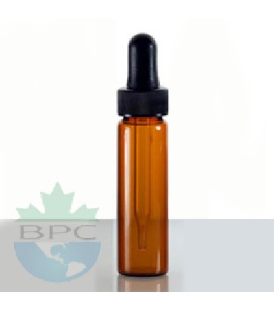 2 Dram Amber Glass Vial With Dropper