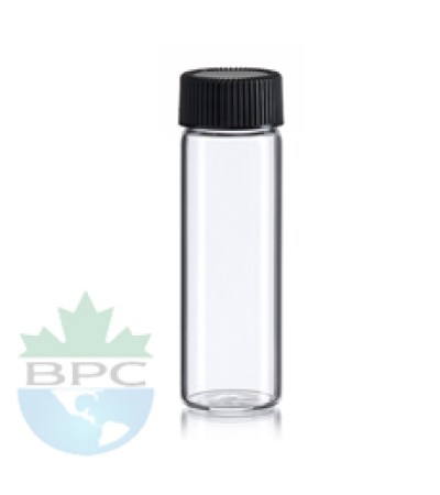 2 Dram clear glass bottles