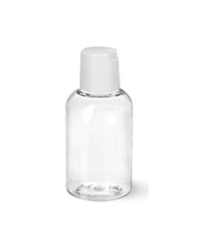 2 Oz Boston PET Bottle With White Disc Top