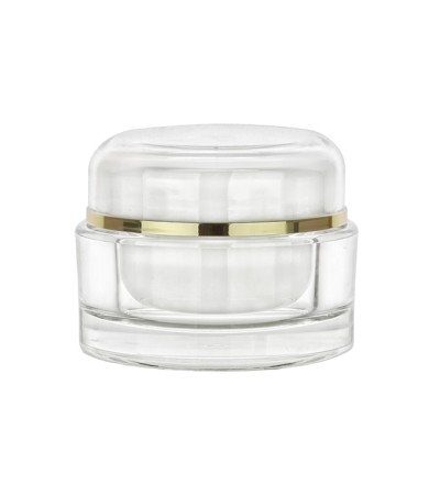 2 Oz Clear White & Gold