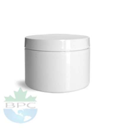 2 Oz Double Wall Jar With White Cap
