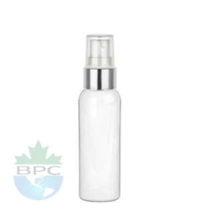 2 Oz  White PET Bottle With Sprayer