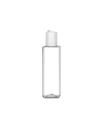 2 Oz Square PET Bottle With White Disc Cap