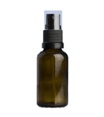 30 ml Amber Glass with brown atomizer