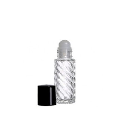 5ml Roll On Glass Bottle Swirl With Cap