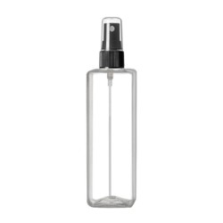 4 Oz Square PET Bottle With Black Sprayer
