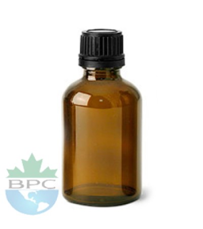 50 ml Amber Glass Bottle With Black Cap