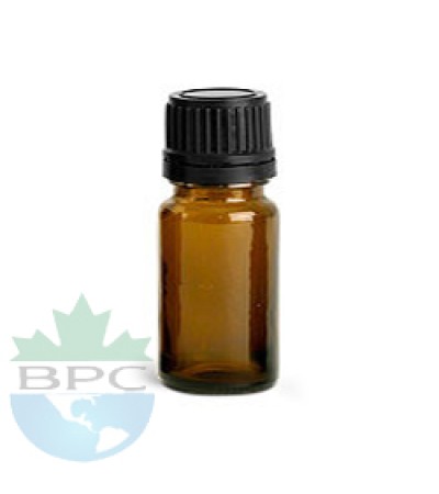 5 ml Amber Glass Bottle With Black Cap