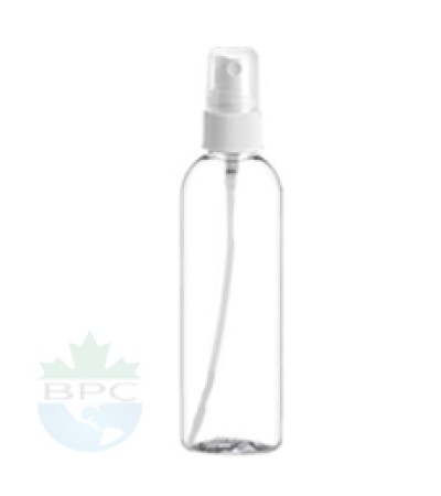 8 Oz Clear Pet With White Sprayer