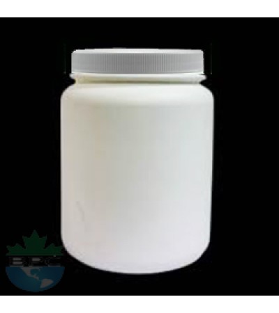 1 Liter HDPE Jar with White Cap