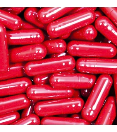 Red Gelatin Capsules Size 00