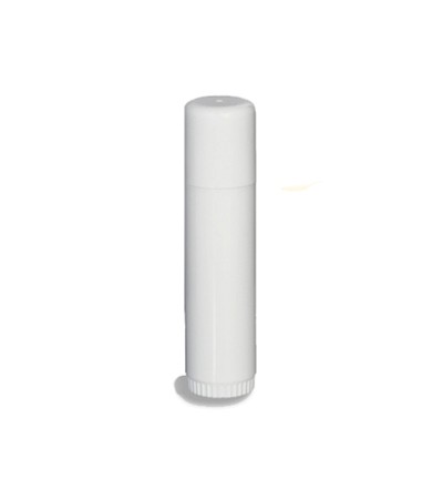 Half Oz (15 ml) Lip Balm Tube White With Cap