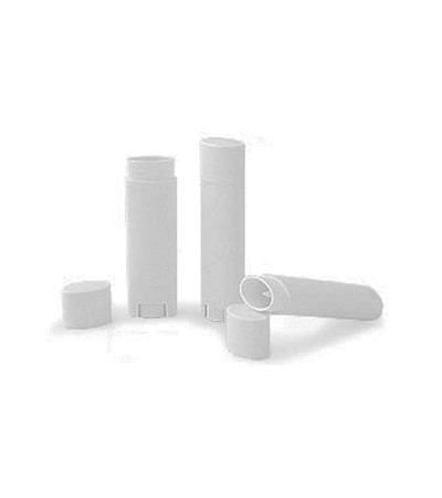 White Oval Lip Balm Tube .15 Oz 
