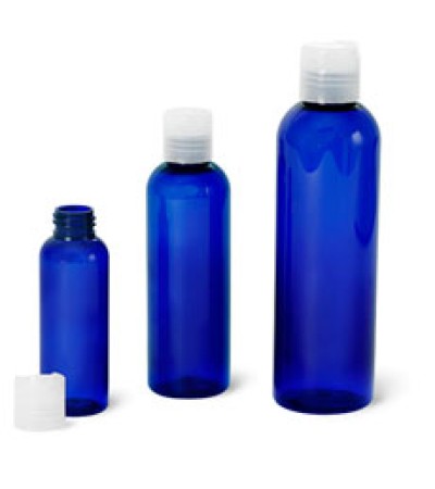 Blue Pet Bottle W Natural Disc Cap