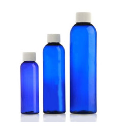 Blue Pet Bottle W White Cap